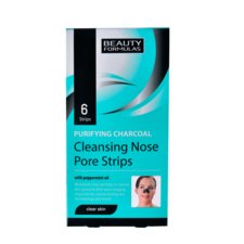 Cleansing Nose Pore Strips BEAUTY FORMULAS Purifying Charcoal 6/1